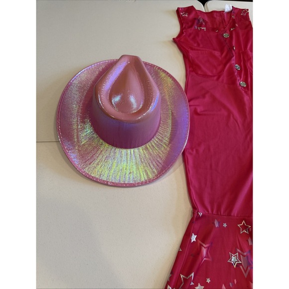Western Barbie Doll Movie Girls Youth Costume Jumpsuit L 10-12 - Picture 2 of 9